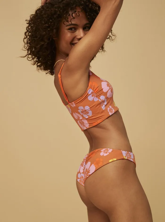 Roxy Bikinis SurfKindKate Cheeky Bikini Bottoms Sunburn Positivity Paradise 8211 Women
