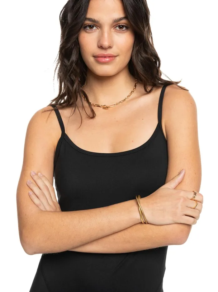 Roxy Bottoms Kelia Essential FullLength Bodysuit Anthracite 8211 Women