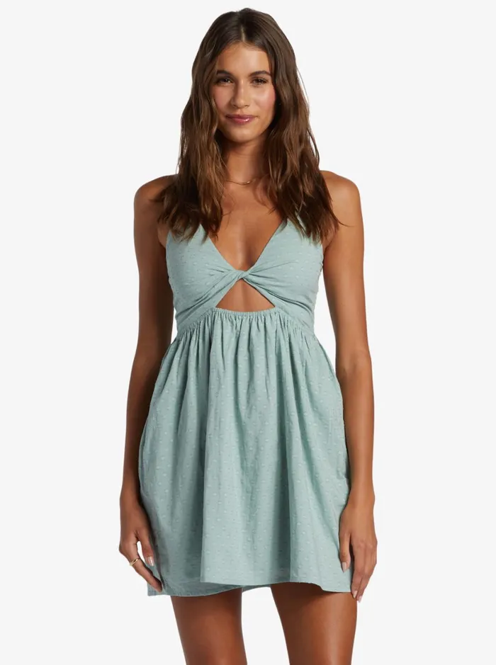 Roxy Dresses Evening Glow Strappy Mini Dress Blue Surf 8211 Women
