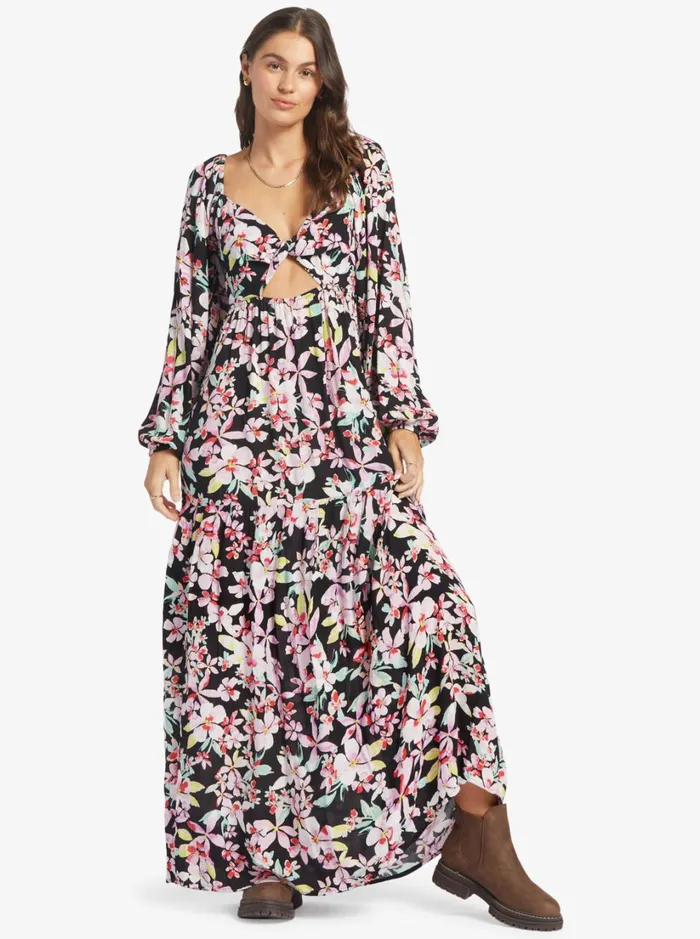 Roxy Dresses On Holiday Maxi Dress Anthracite New Life 8211 Women