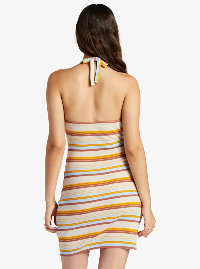Roxy Dresses Retro Coast Halter Mini Dress 70s Babe 8211 Reduced 8211 Women