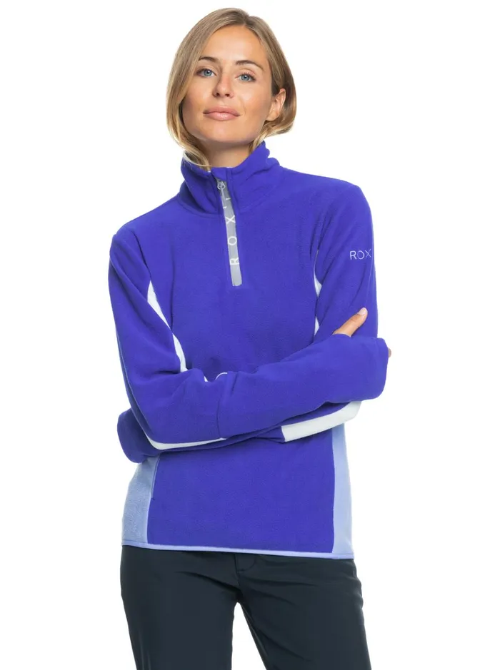 Roxy Fleece and Softshells Sayna Technical Half Zip Fleece Bluing 8211 Women