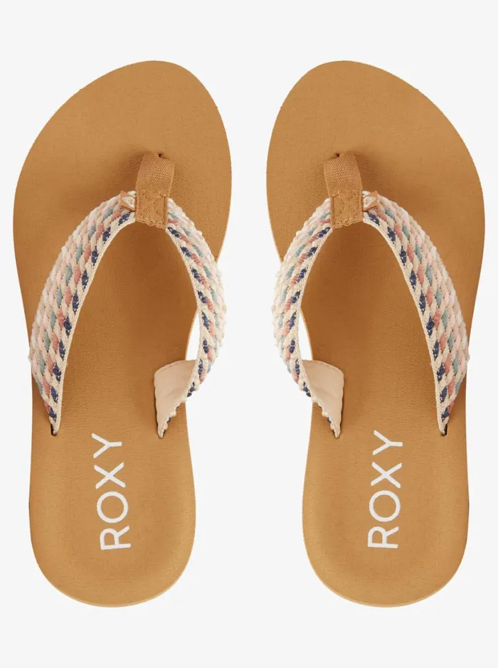 Roxy Flip Flops Tidepool Rope Sandals Fall Leaf Multi 8211 Women