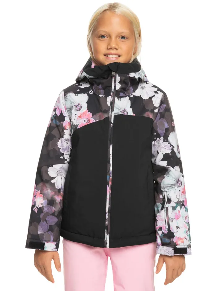 Roxy Girls Snow Girl039s 416 Greywood Technical Snow Jacket True Black Blurry Flower 8211 Women Roxy Girls Snow Girl039s 416 Greywood Technical Snow Jacket True Black Blurry Flower 8211 Women