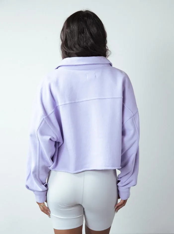 Roxy Jackets Kelia Cropped Shacket Lavender 8211 Women