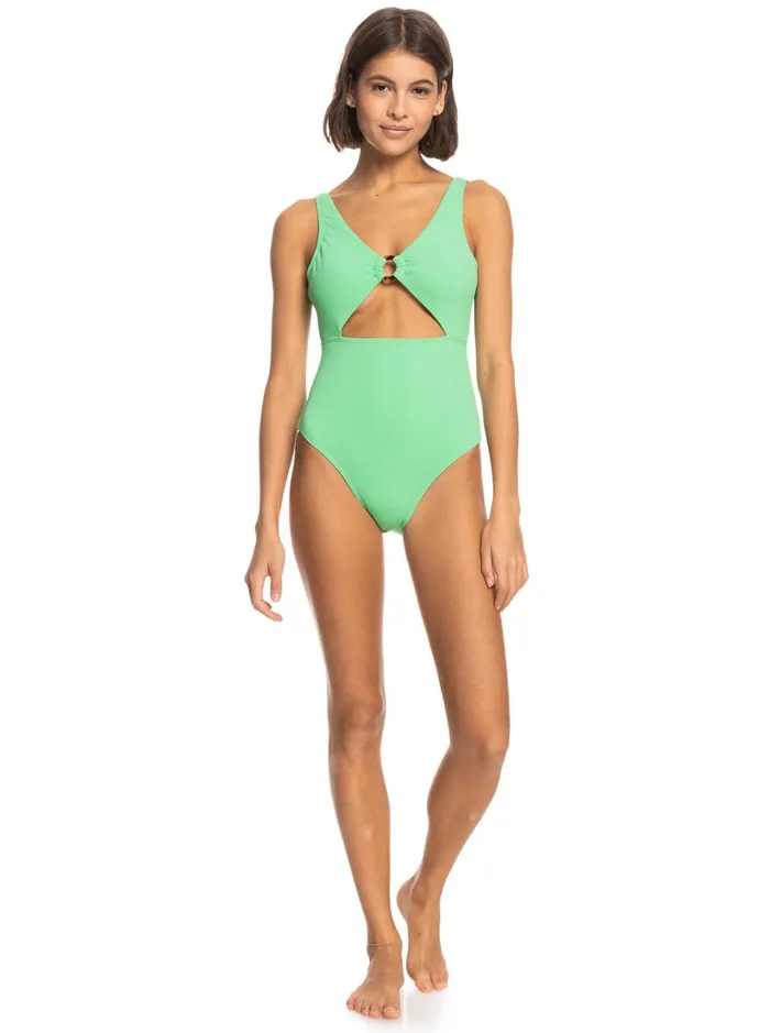 Roxy One Pieces Color Jam OnePiece Swimsuit Absinthe Green 8211 Women