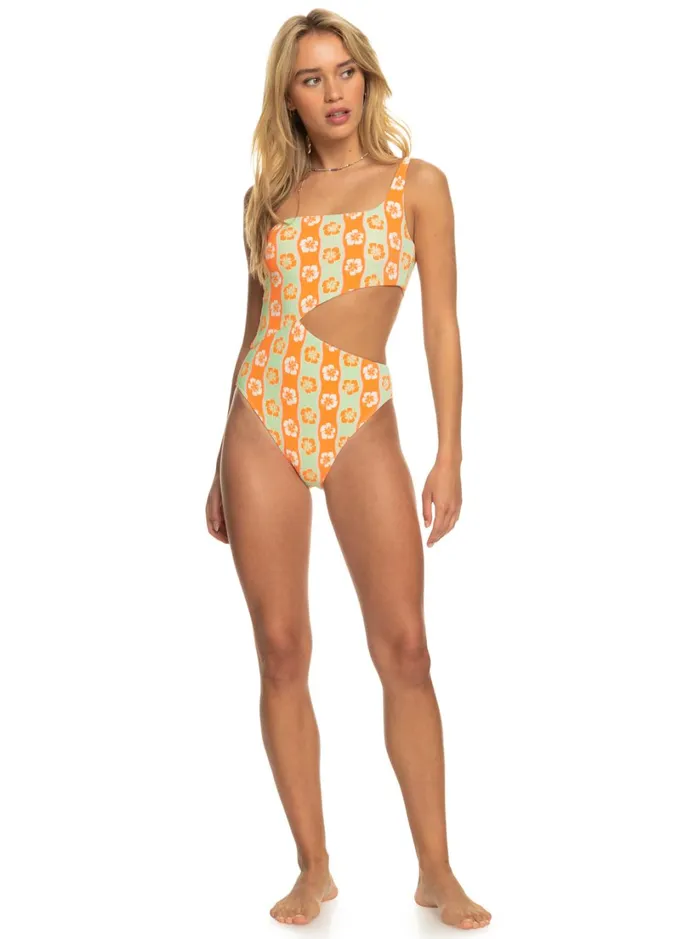 Roxy One Pieces Wavy Babe OnePiece Swimsuit Ambroisia Wave Babe Small 8211 Women