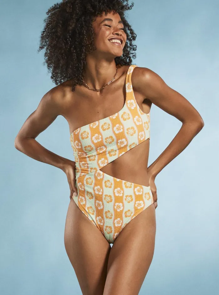 Roxy One Pieces Wavy Babe OnePiece Swimsuit Ambroisia Wave Babe Small 8211 Women