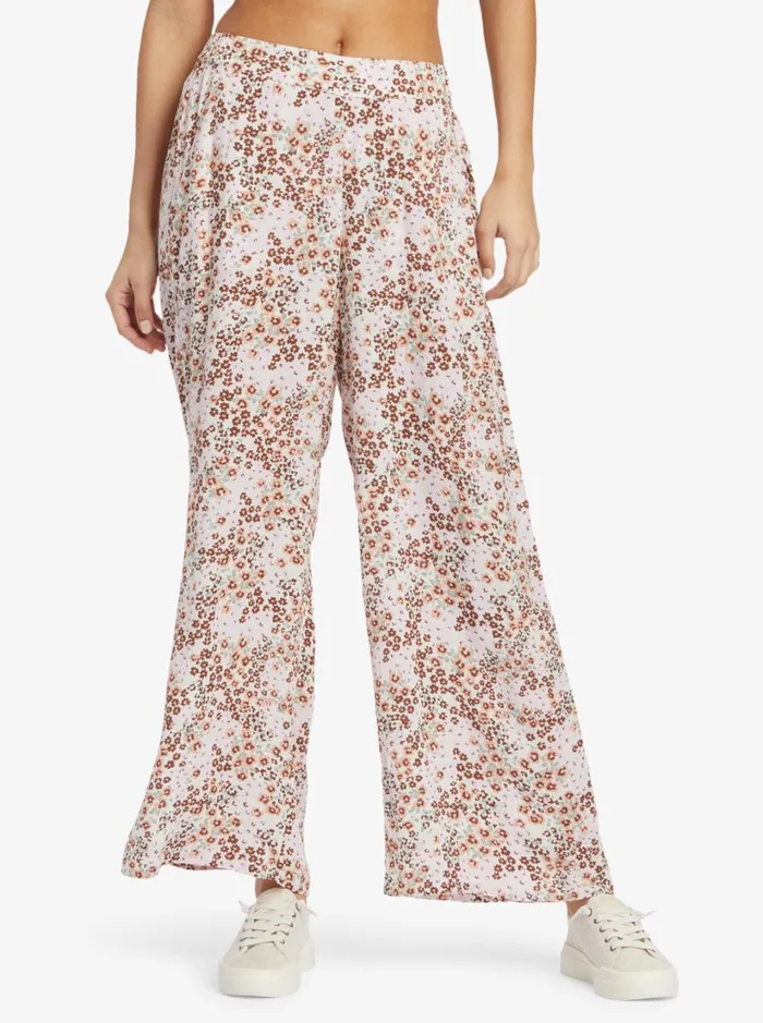 Roxy Pants and Jeans Midnight Avenue Pants Wild Fields Floral Warm Taupe 8211 Women Roxy Pants and Jeans Midnight Avenue Pants Wild Fields Floral Warm Taupe 8211 Women