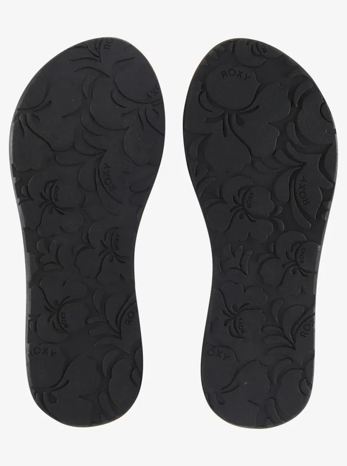 Roxy Sandals Porto Slide Slider Sandals Blackwhite 8211 Women