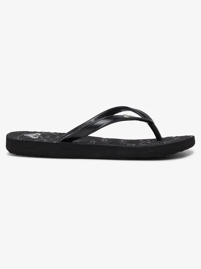 Roxy Shoes and Sandals Girl039s 416 Antilles FlipFlops Black 8211 Women