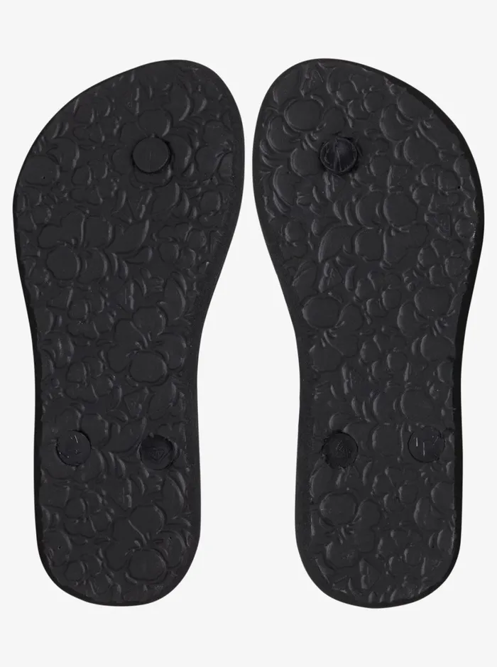 Roxy Shoes and Sandals Girl039s 416 Antilles FlipFlops Black 8211 Women