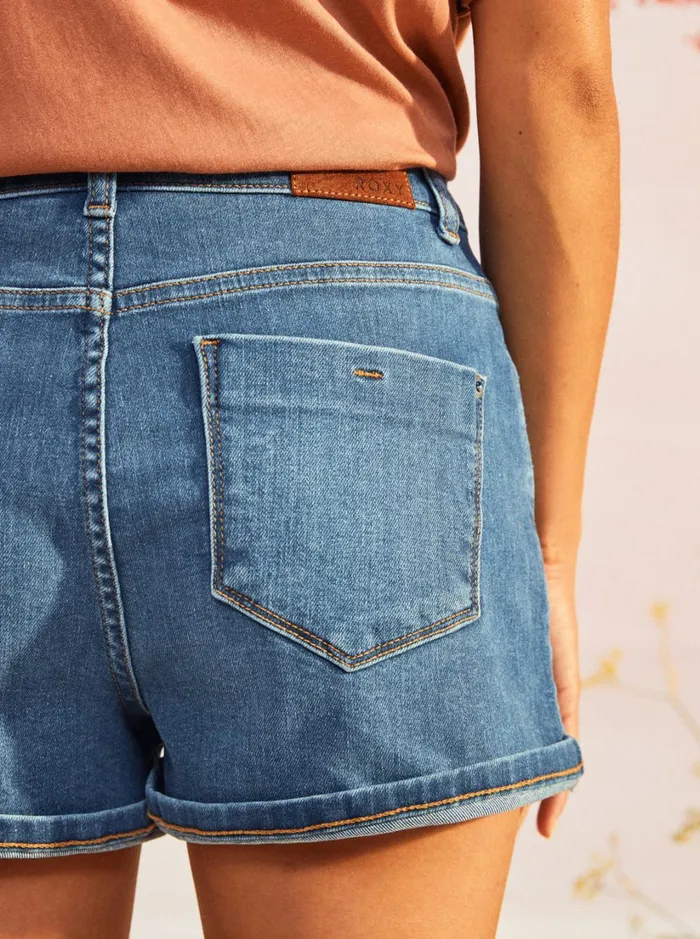 Roxy Shorts Fire Away High Denim Shorts Medium Blue 8211 Women
