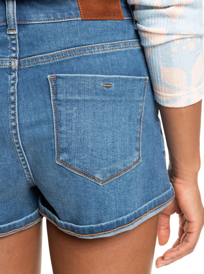 Roxy Shorts Fire Away High Denim Shorts Medium Blue 8211 Women