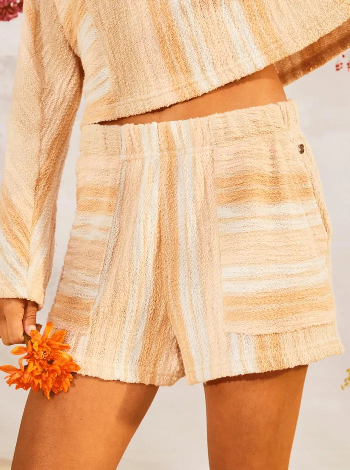 Roxy Shorts Todos Santos Sweat Shorts Bonzer Stripe Tapioca 8211 Women