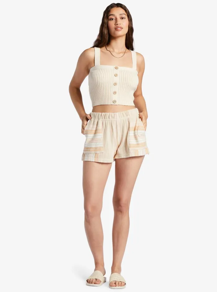 Roxy Shorts Todos Santos Sweat Shorts Bonzer Stripe Tapioca 8211 Women