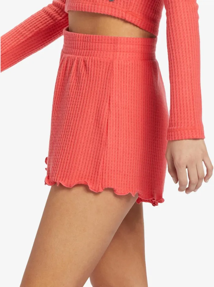 Roxy Shorts Twilight Mood Waffle Shorts Bittersweet 8211 Women
