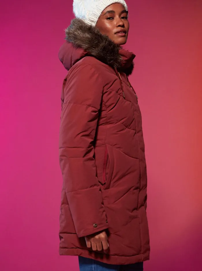 Roxy Snow Jackets Ellie Warmlink Winter Jacket With Heating Panel Smoked Paprika 8211 Women