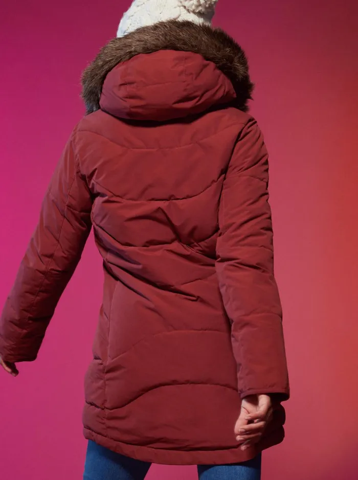 Roxy Snow Jackets Ellie Warmlink Winter Jacket With Heating Panel Smoked Paprika 8211 Women