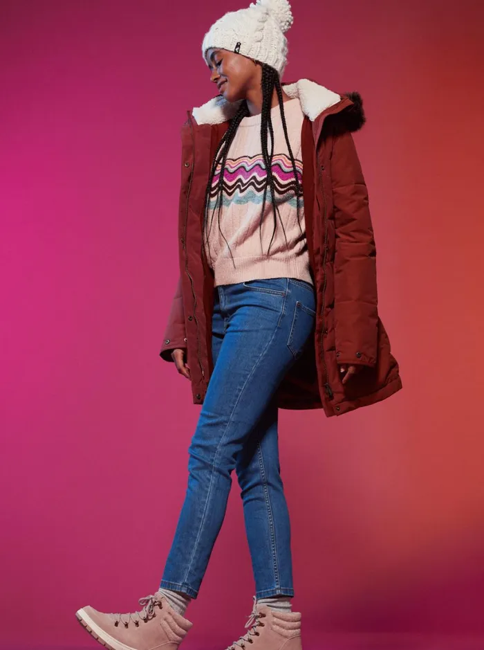 Roxy Snow Jackets Ellie Warmlink Winter Jacket With Heating Panel Smoked Paprika 8211 Women