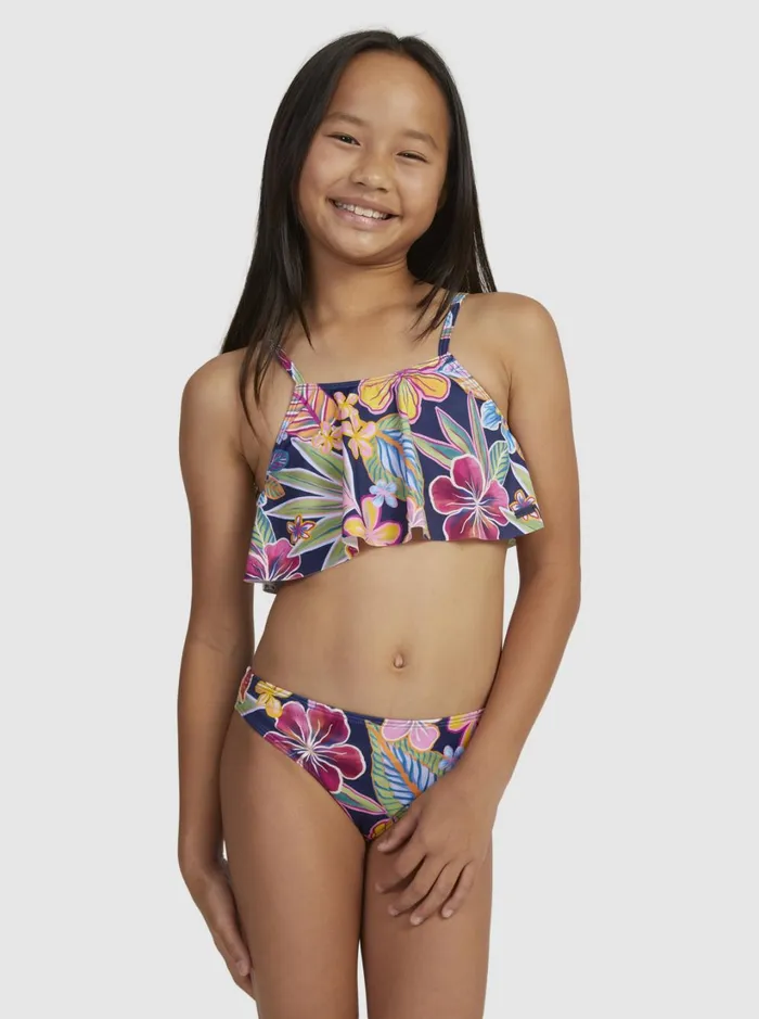 Roxy Swim Girl039s 716 Paradise Trip Two Piece Flutter Bikini Set Mood Indigotrue Paradise 8211 Women Roxy Swim Girl039s 716 Paradise Trip Two Piece Flutter Bikini Set Mood Indigotrue Paradise 8211 Women