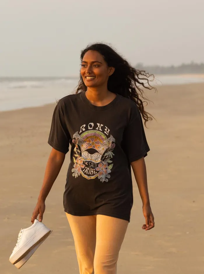 Roxy Tees and Tanks To The Sun TShirt Anthracite 8211 Women