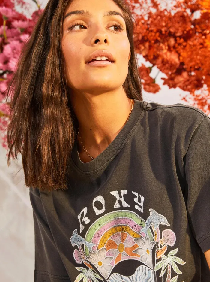 Roxy Tees and Tanks To The Sun TShirt Anthracite 8211 Women
