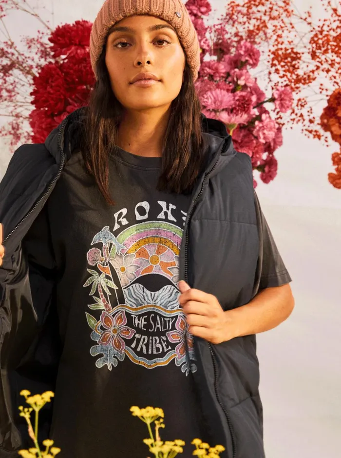 Roxy Tees and Tanks To The Sun TShirt Anthracite 8211 Women