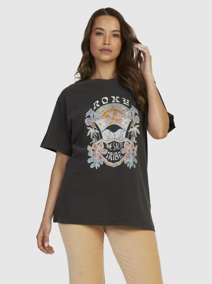 Roxy Tees and Tanks To The Sun TShirt Anthracite 8211 Women