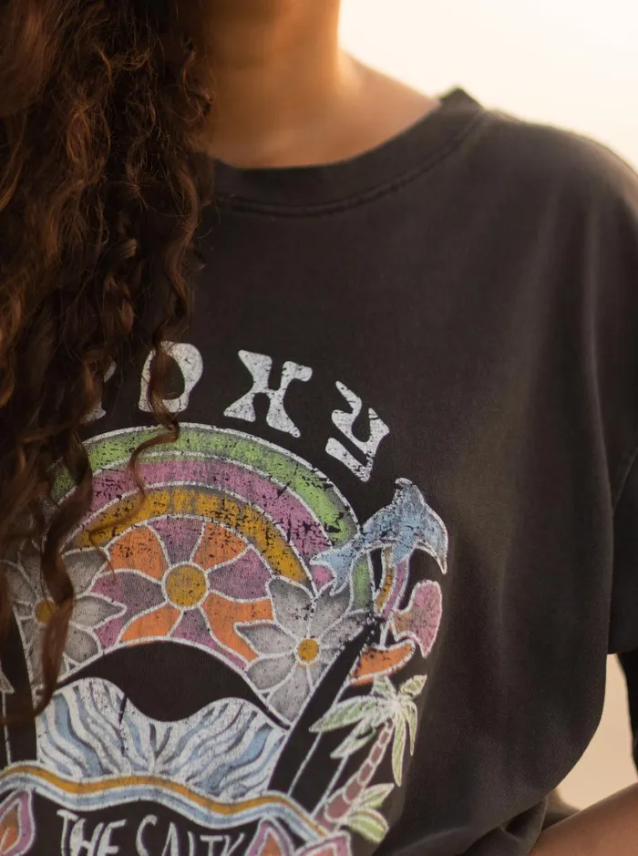 Roxy Tees and Tanks To The Sun TShirt Anthracite 8211 Women