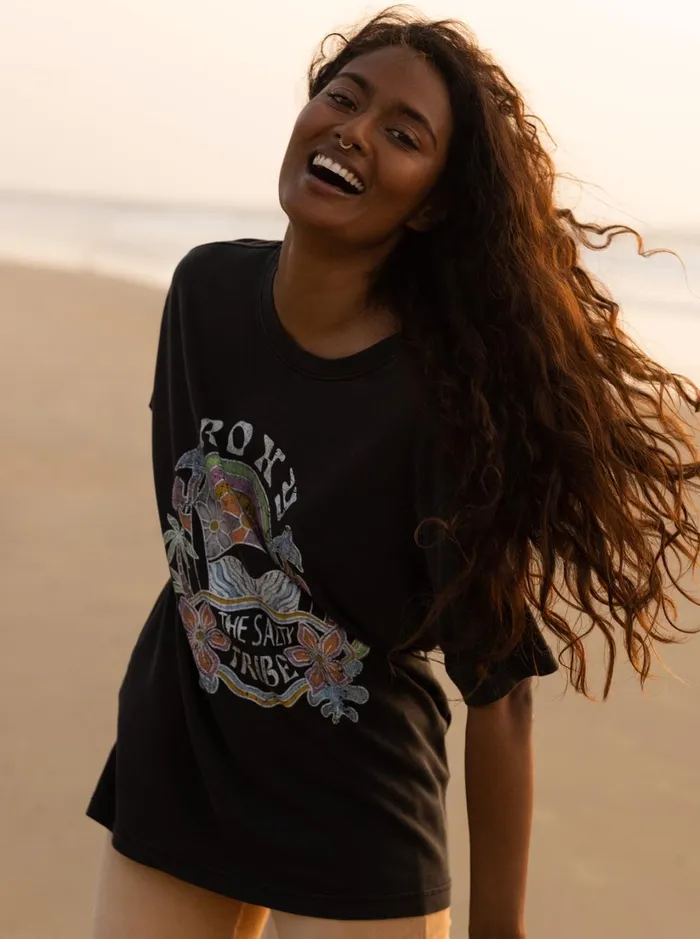 Roxy Tees and Tanks To The Sun TShirt Anthracite 8211 Women