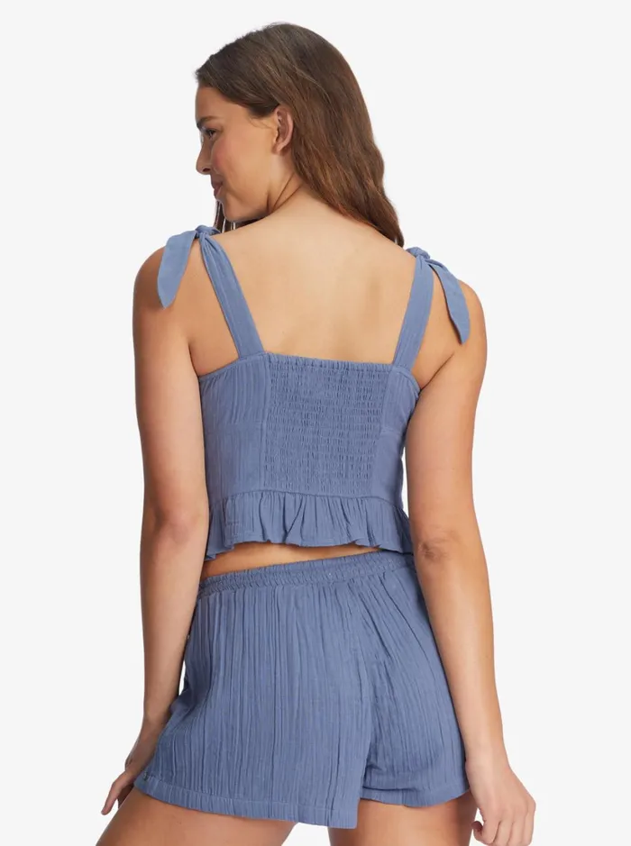 Roxy Tops Beyond Me Strappy Top Bijou Blue 8211 Women