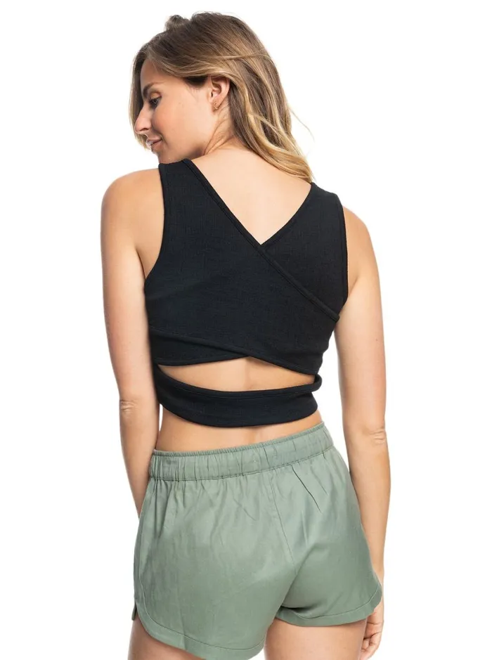 Roxy Tops Good Keepsake Crop Top Anthracite 8211 Women