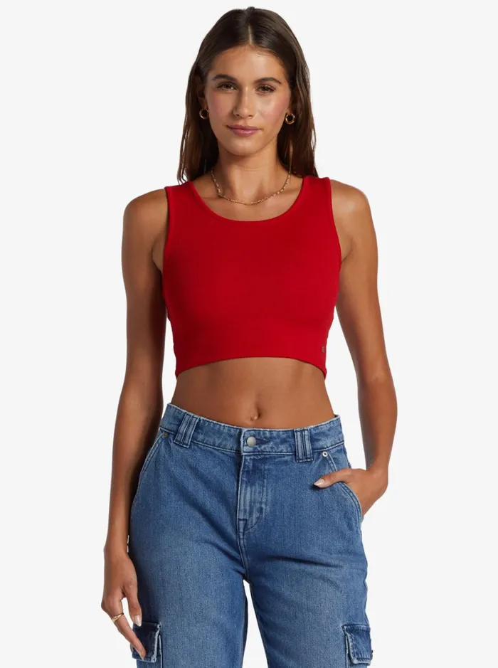 Roxy Tops Good Keepsake Crop Top Barbados Cherry 8211 Women