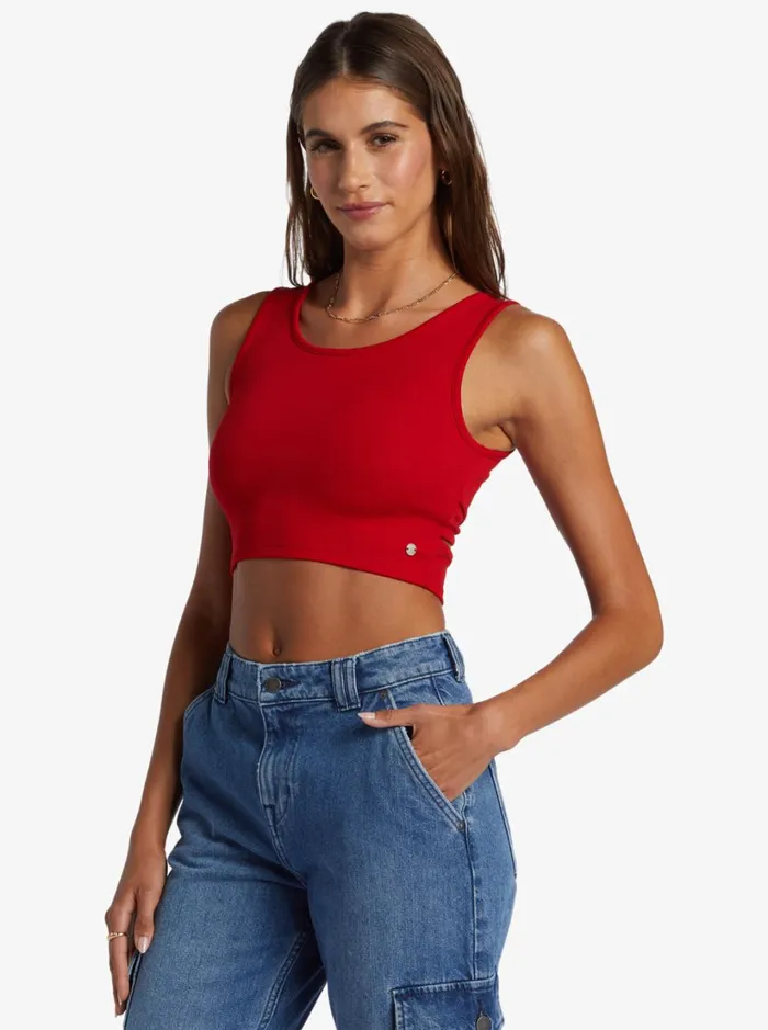 Roxy Tops Good Keepsake Crop Top Barbados Cherry 8211 Women
