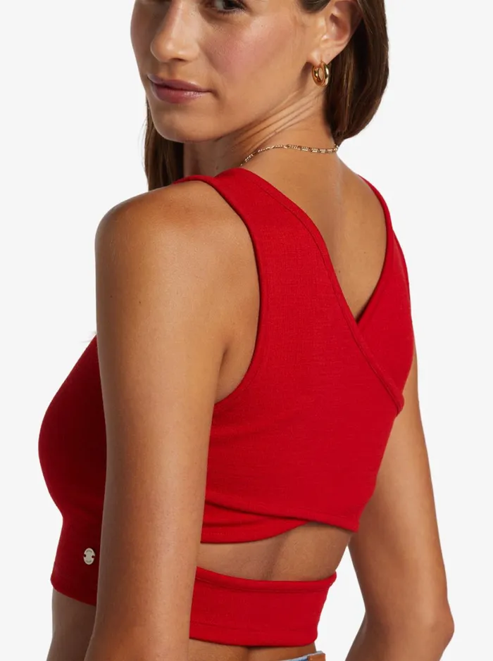 Roxy Tops Good Keepsake Crop Top Barbados Cherry 8211 Women