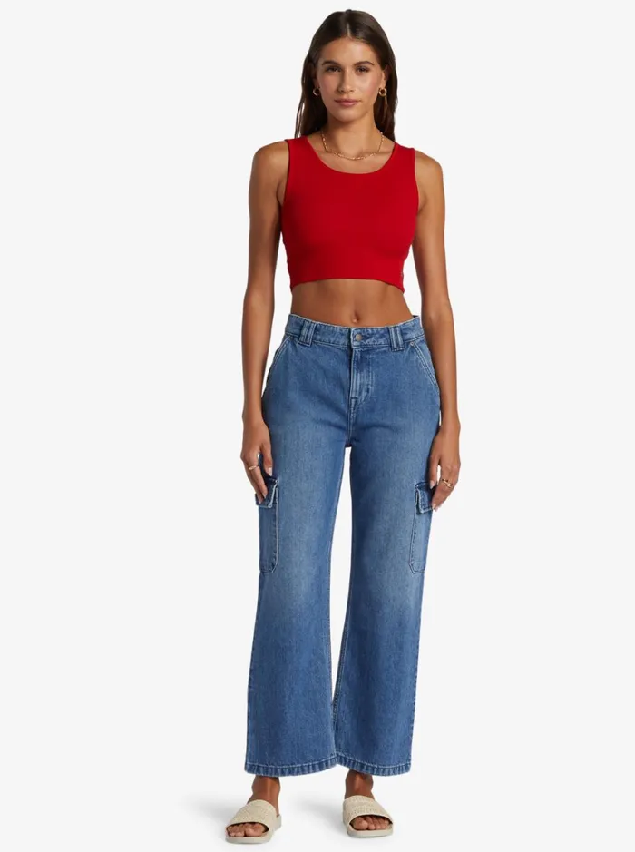 Roxy Tops Good Keepsake Crop Top Barbados Cherry 8211 Women