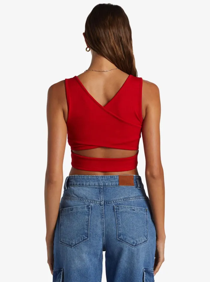 Roxy Tops Good Keepsake Crop Top Barbados Cherry 8211 Women