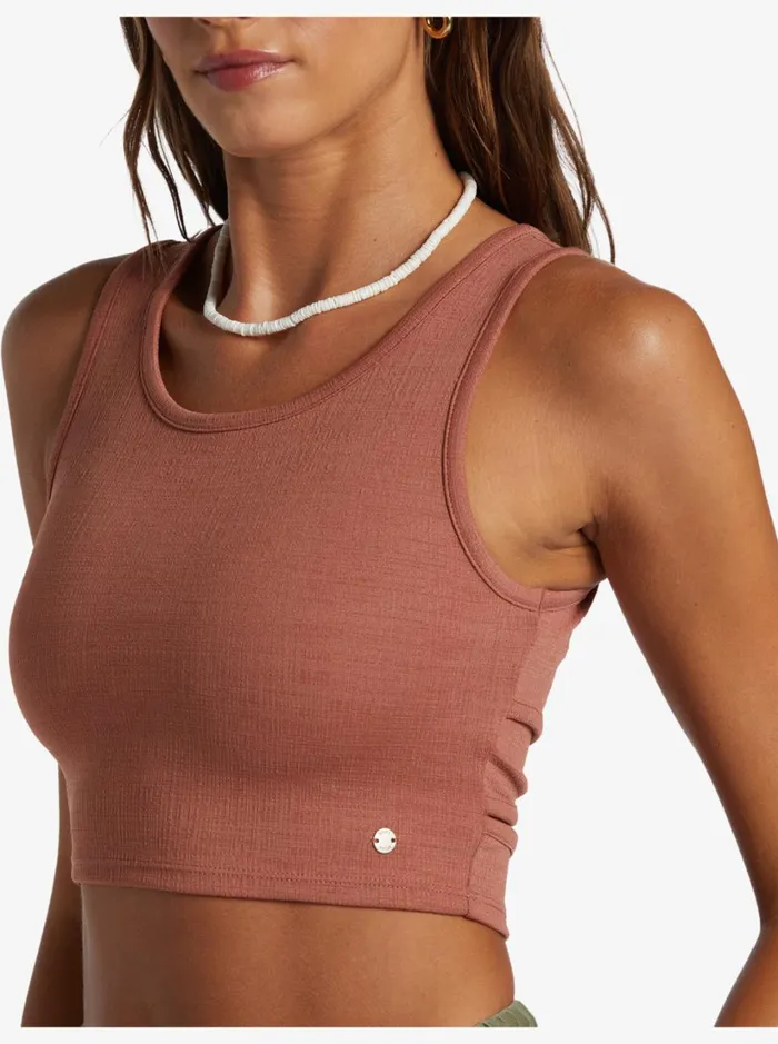 Roxy Tops Good Keepsake Crop Top Cedar Wood 8211 Women