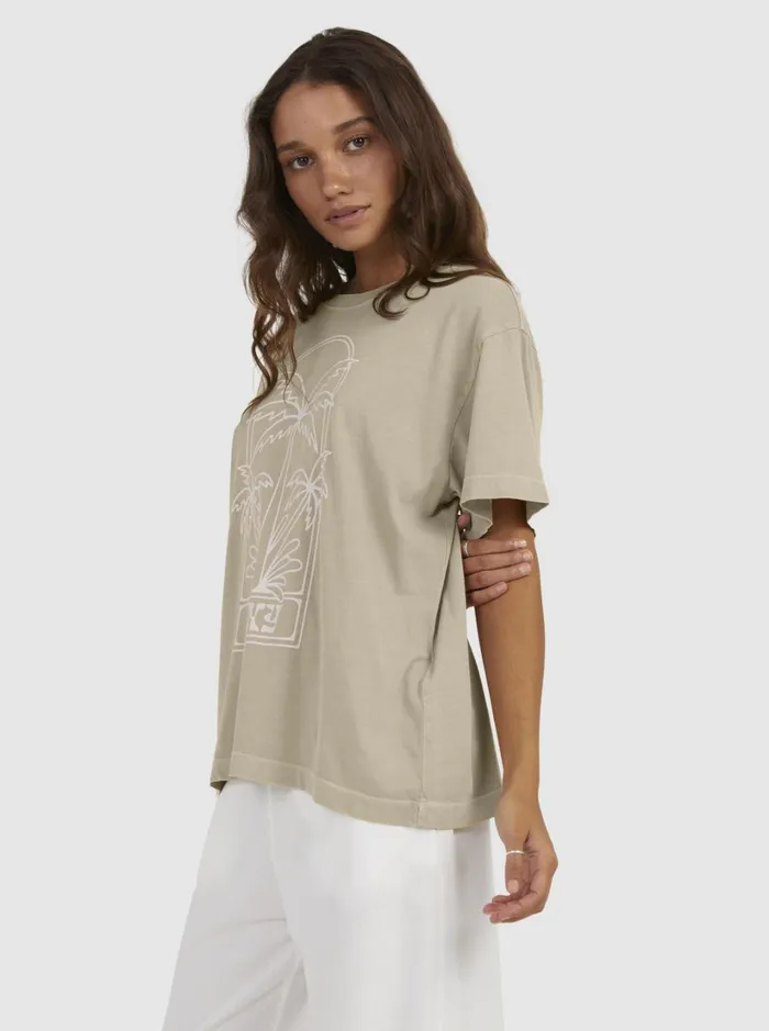 Roxy Tops Mazzy Tee II TShirt Warm Taupe 8211 Women