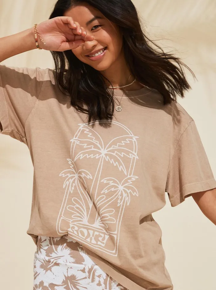 Roxy Tops Mazzy Tee II TShirt Warm Taupe 8211 Women