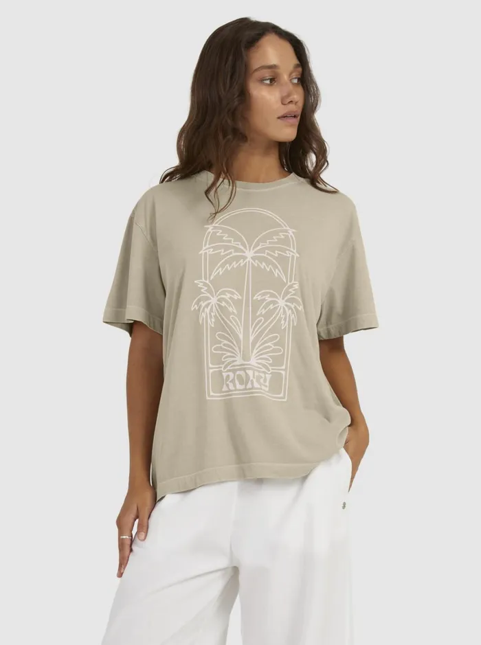 Roxy Tops Mazzy Tee II TShirt Warm Taupe 8211 Women