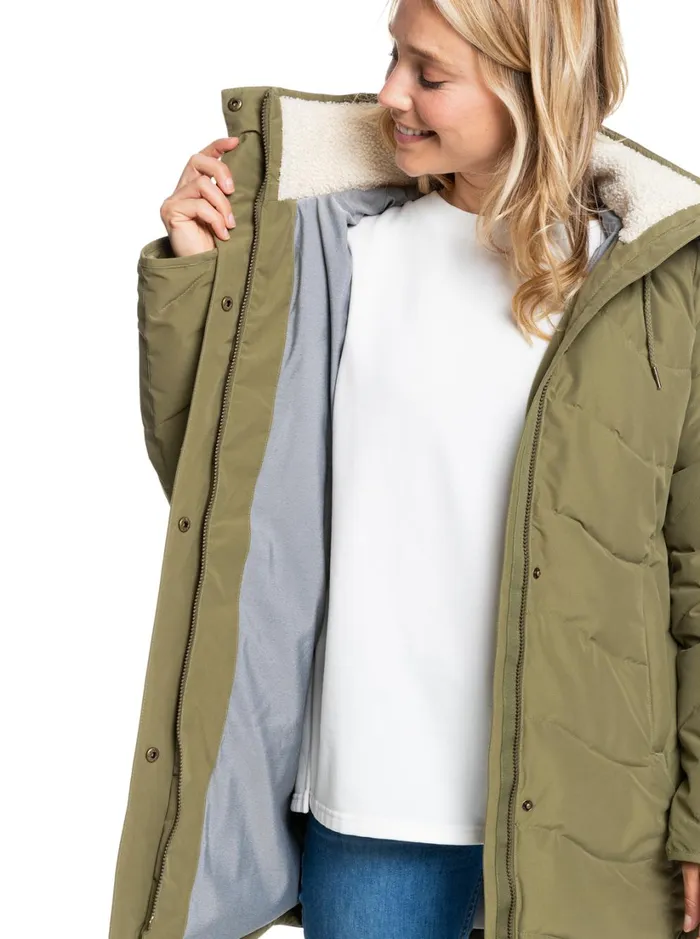 Roxy Winter Jackets Ellie Cold Weather Jacket Burnt Olive 8211 Women