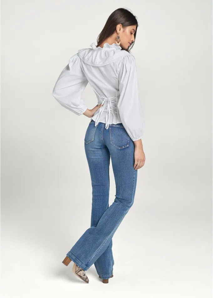 RUFFLE BLOUSE White Women VENUS Blouses