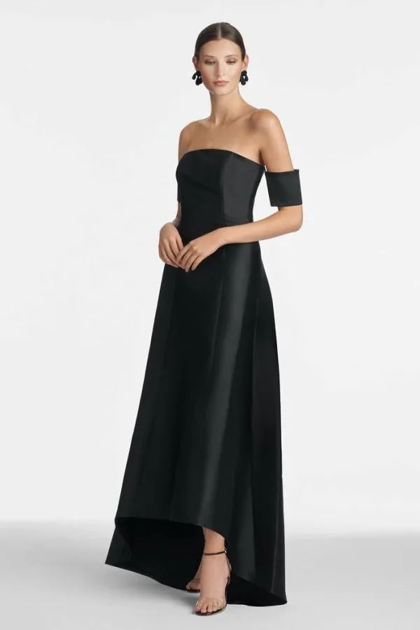 Sachin and Babi Agyness Gown 8211 Black Black Women Plus Sizes