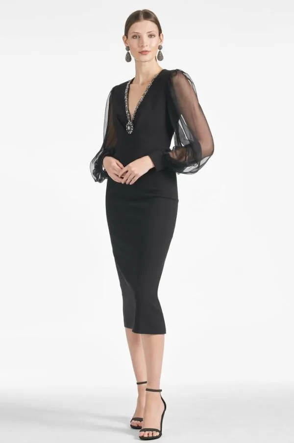 Sachin and Babi Alanz Dress 8211 Black Black Women Sheath