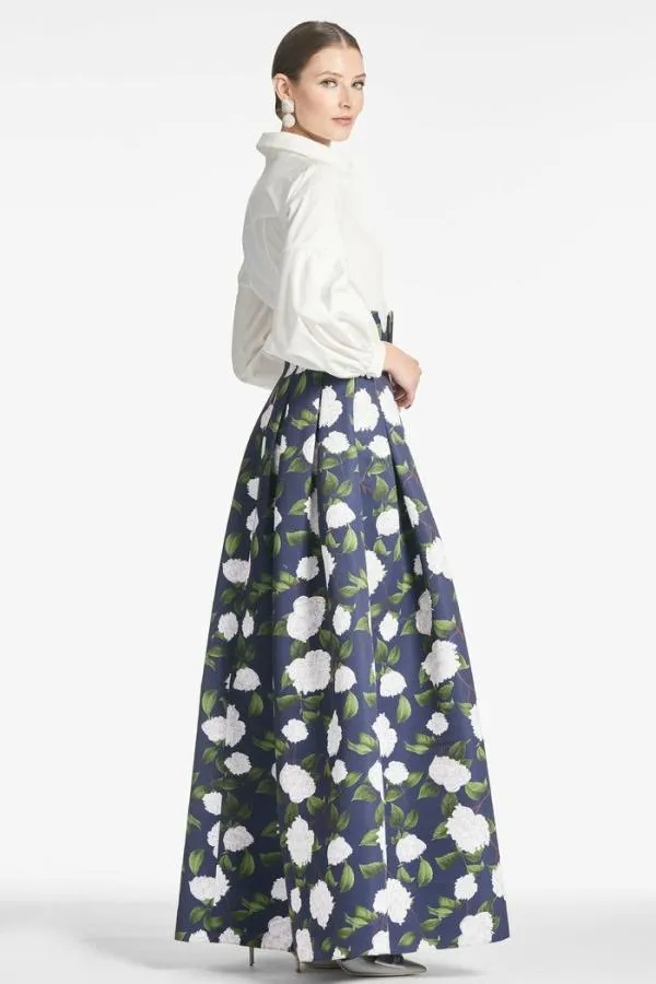 Sachin and Babi Florence Gown 8211 NavyIvory Moonlit Garden Navyivory Moonlit Garden Women Plus Sizes