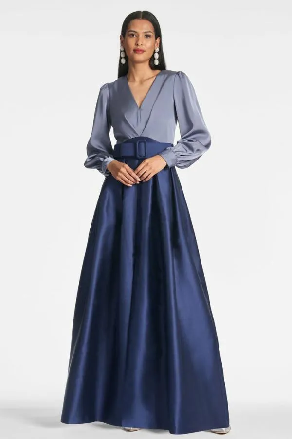 Sachin and Babi Zoe Gown 8211 Cool GreyNight Sky Smokey Slatenight Sky Women Plus Sizes Sachin and Babi Zoe Gown 8211 Cool GreyNight Sky Smokey Slatenight Sky Women Plus Sizes