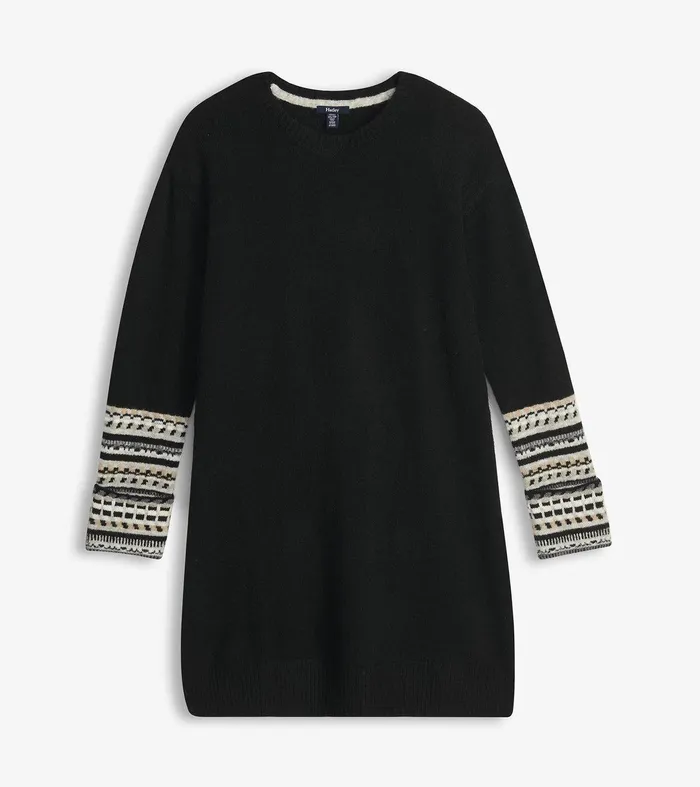 Sadie Sweater Dress 8211 Black Hatley