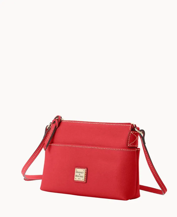 Saffiano Katie Crossbody Tomato Woman Dooney and Bourke Crossbodies